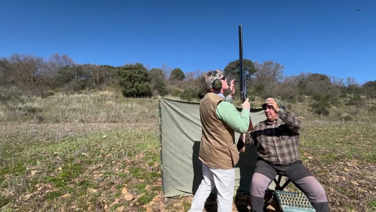 Driven Partridge Shooting at Fuentelfresno