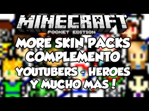 Minecraft PE 0.13.1 - Youtubers - Super Heroes y Mas 