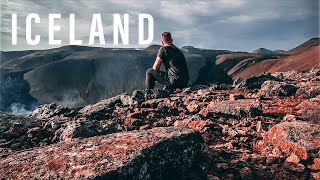 HIKING TO AN ACTIVE VOLCANO // Iceland