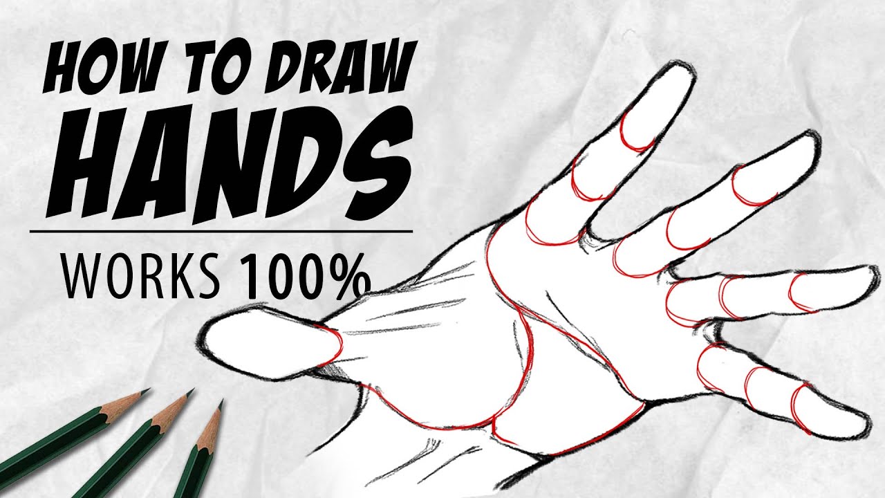 Easy Way to Draw a Hand! ✋ - YouTube