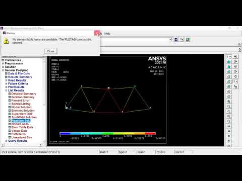 ANSYS TRUSS TUTORIAL