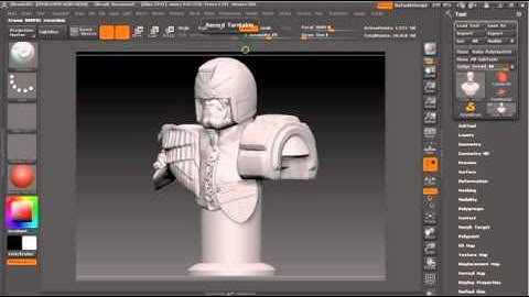 Zbrush Judge Dredd Bust