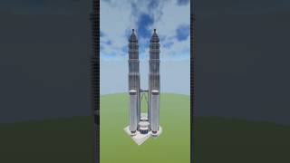 Building Petronas Twin Towers | #minecraft #subscribe