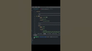 Laravel Docker - execute a command #docker #laravel