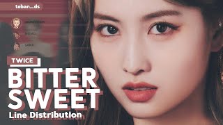 TWICE - Bitter Sweet ~ Line Distribution