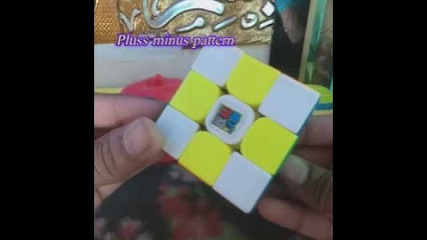 Pluss minus pattern +checker board pattern #rubikscube #shorts #ytshorts #cubing