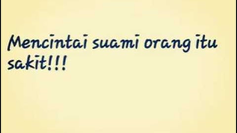 Mencintai suami orang