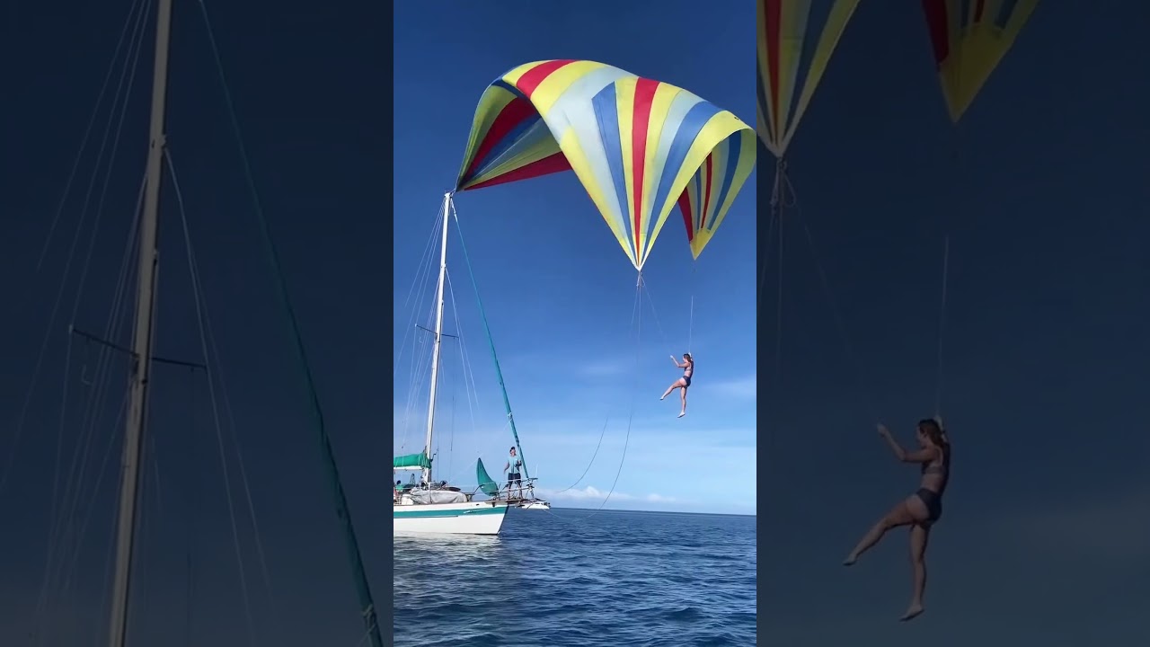 Spinnaker flying!  