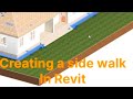 How to create a side walk in revit