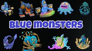 BLUE MONSTERS TEAM | All Sounds and Animations | My Singing Monsters