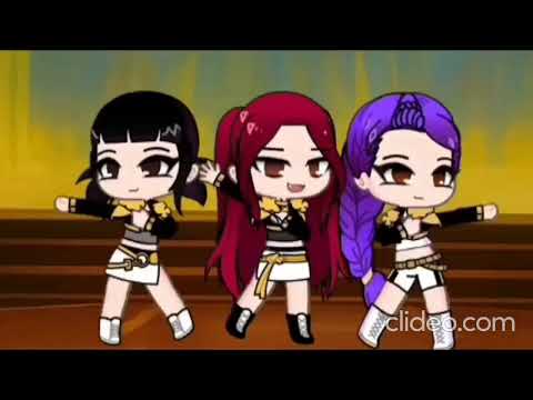 Golden & nocaut/takedown|huntrix|version Escenario|gacha life 2 - Reverse