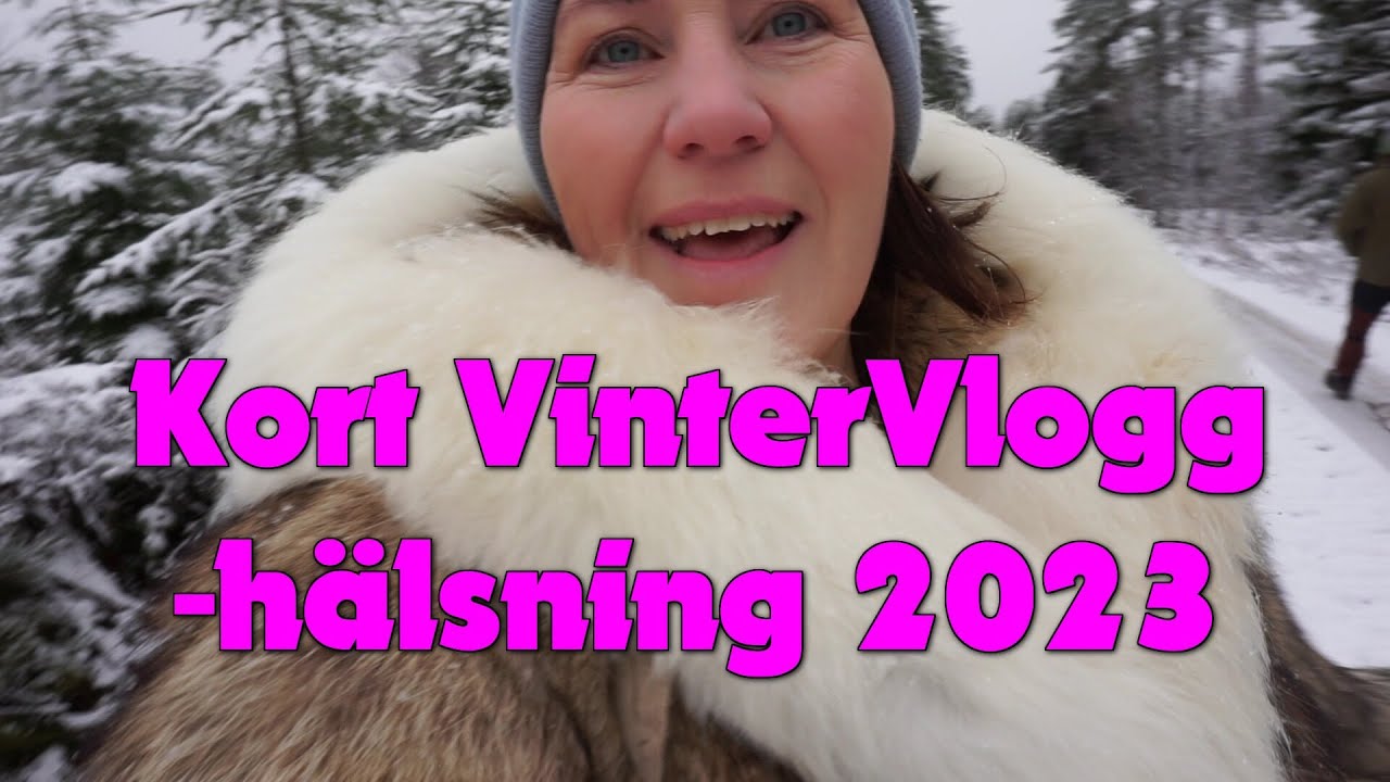 Kort VinterVlogg och hälsning 2023