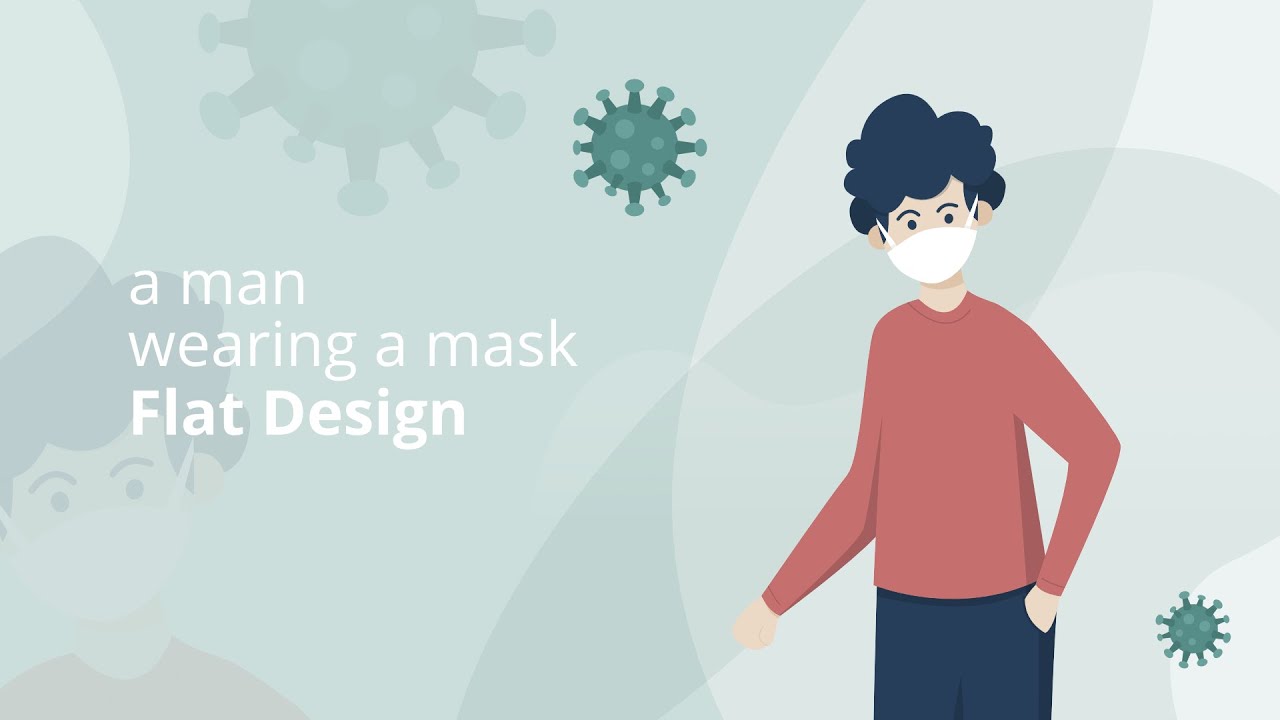 Speed Art A Man Wearing A Mask Flat Design Affinity Designer YouTube