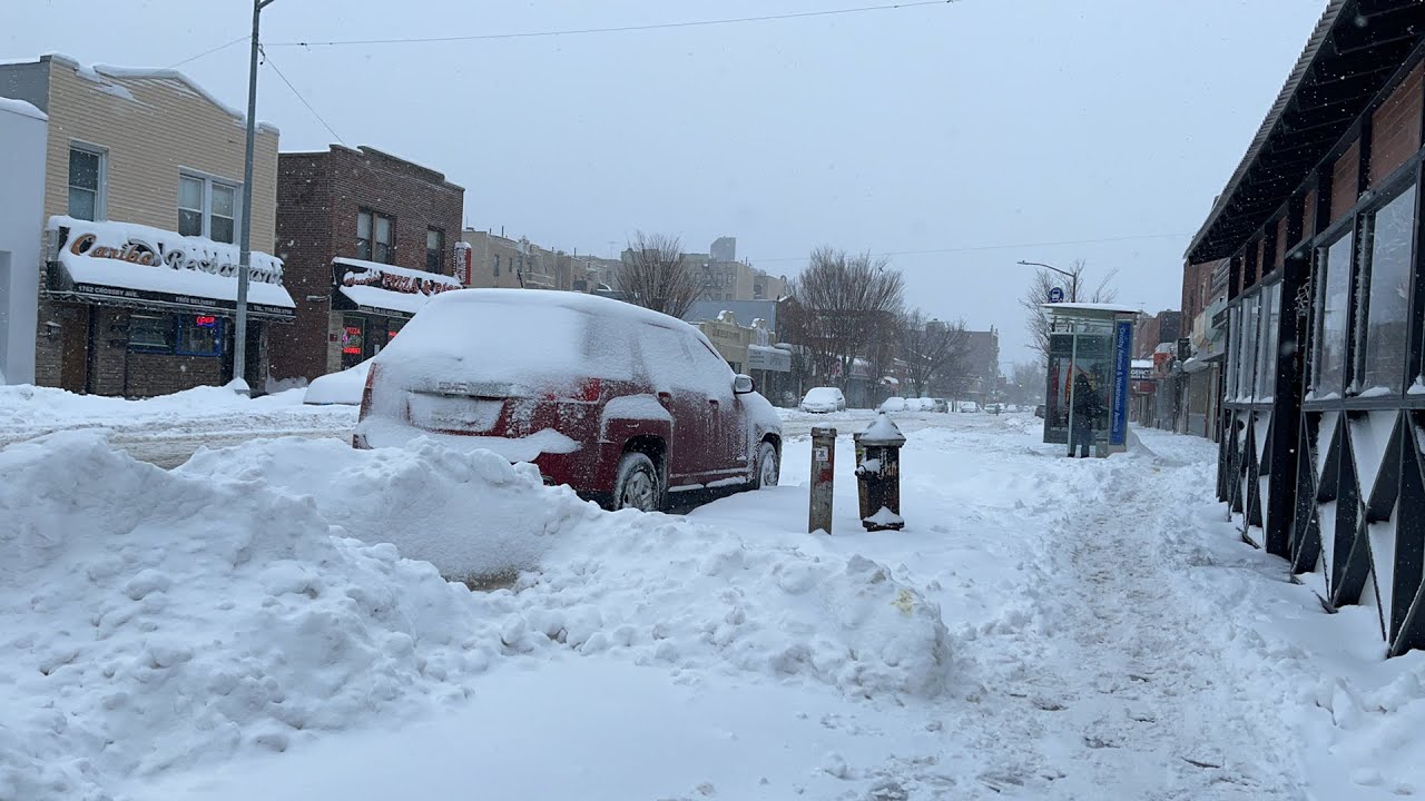 NYC Live Worst NYC Snowstorm in 5 Years! ️ ⛄️ 🌨 Exploring the Bronx