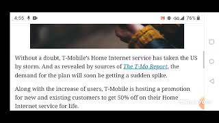 T-Mobile Home internet 50 New and Existing Customers