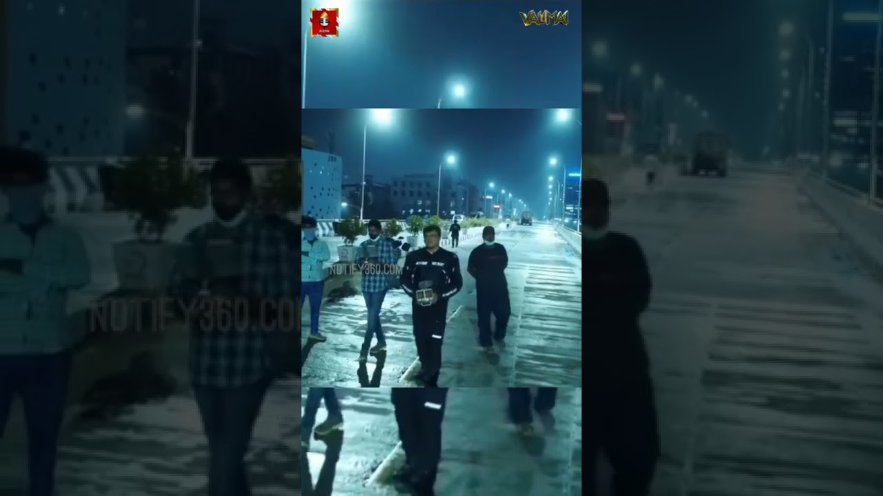 Ajith valimai shooting spot video | Ajith Recent video drone cam operate 