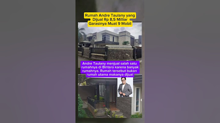 Rumah Andre Taulany yang Dijual Rp 8,5 Milliar #rumah #viralvideo #shorts