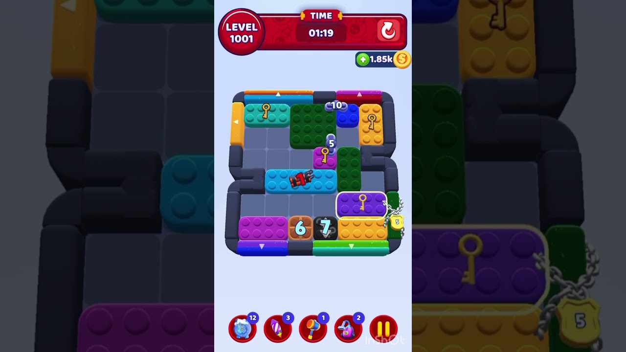 Color Block Jam Level 1001 – Alternate Full Puzzle Solution (No Boosters)