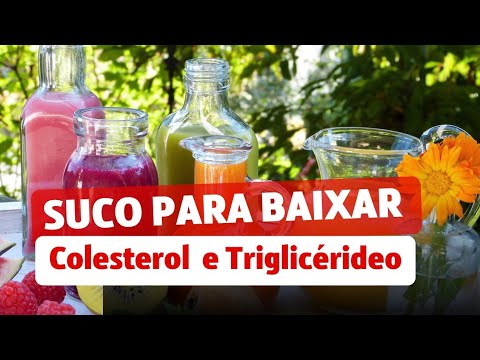 Suco para baixar colesterol e triglicérideos - YouTube