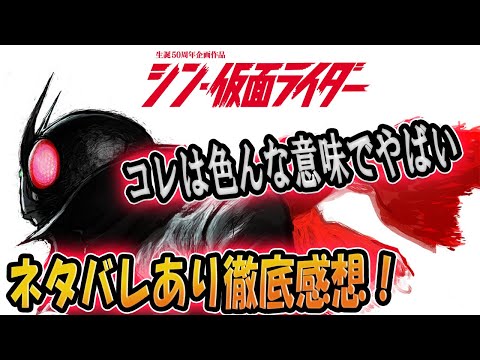 面白いけど!これはちょっとどうなんだ?シン仮面ライダーネタバレありで語る!