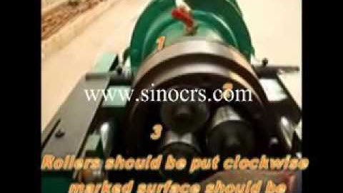 Operation video of rebar thread rolling machine