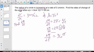 AP Calculus 4.4:  Introduction To Related Rates