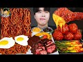 ASMR MUKBANG 직접 만든 양념 치킨먹방! 스테이크 짜파게티 레시피 & 먹방 FRIED CHICKEN AND BLACK BEAN NOODLES EATING SOUND!