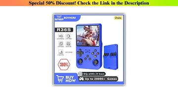 Deal BOYHOM Open Source R36S Retro Handheld Game Console Linux System 3.5 Inch IPS Screen Portable•