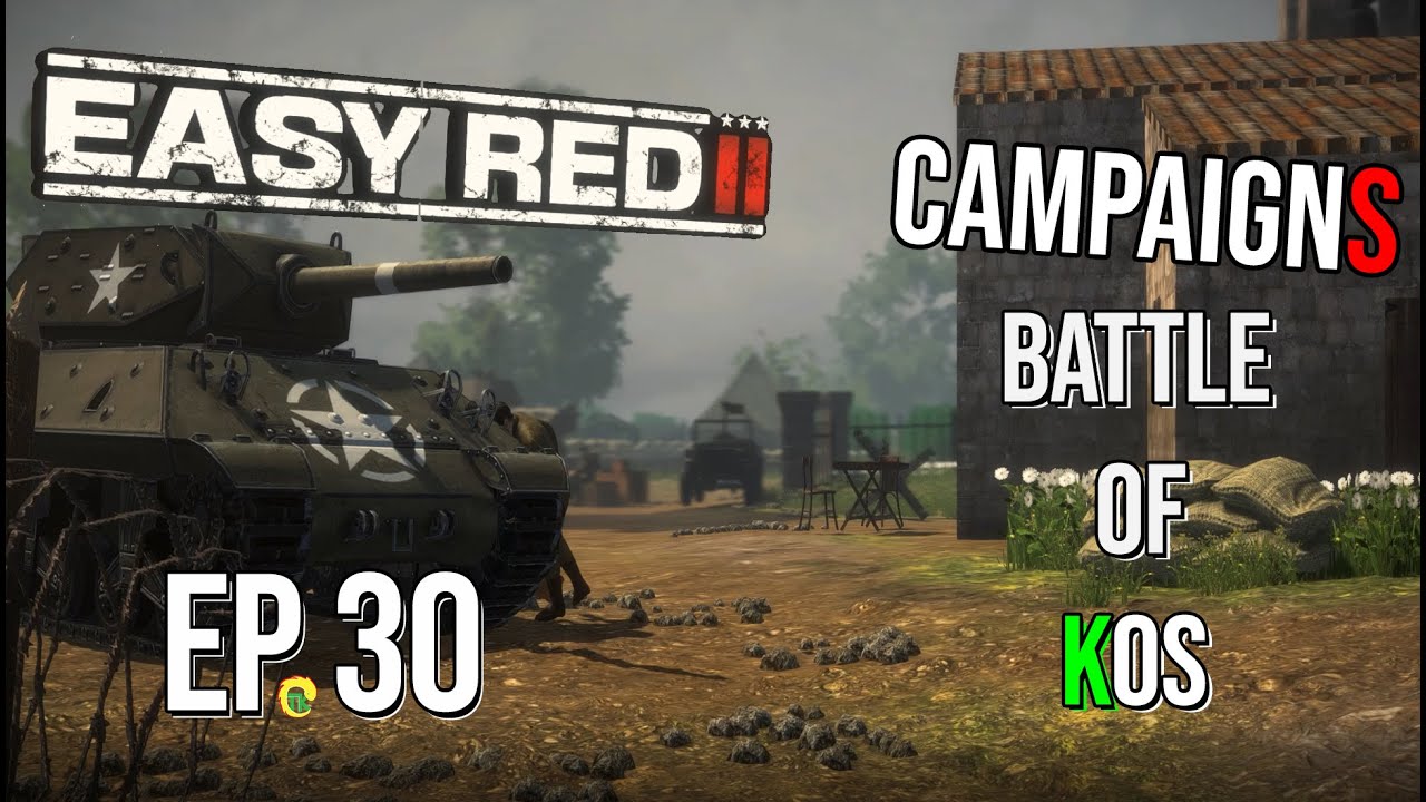 Easy Red 2 Campaign Gameplay - Battle of Kos : Towards Kos Capital Mission | Ep 30 | WWII Action