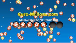 Euromillions Results for Tuesday 10th July 2012