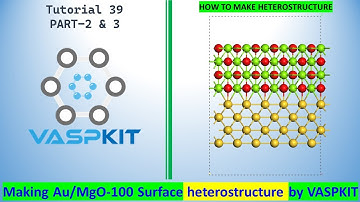 Making Au/MgO-100 surface Heterostructure using VASPKIT -  PART 2 & 3