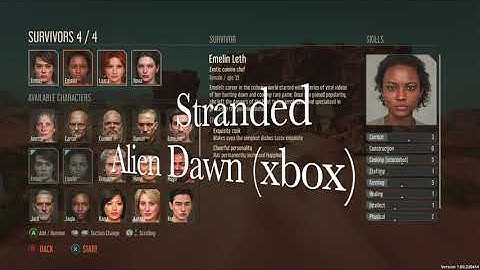 Stranded Alien Dawn (xbox) BEST Characters for BEGINNERS #console #strategy #xboxseriesx #survival