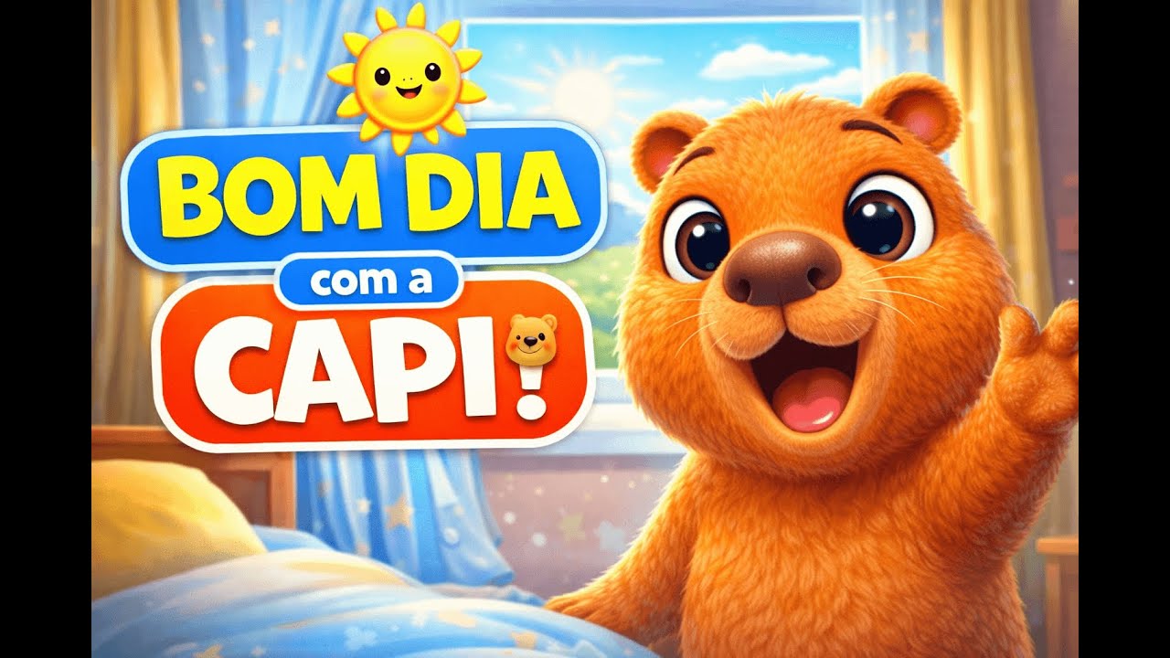 Bom Dia com a Capi 🐹  Música Infantil de Rotina
