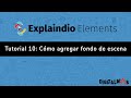 Explaindio Elements Tutorial #10: cómo agregar fondo de escena