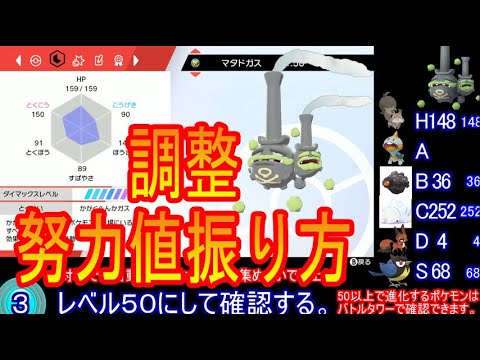 ポケモン剣盾努力値確認