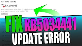FIXED Windows 10 KB5034441 Security Update Error 0x80070643