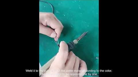 How to connect the pulse of RS485 line to water meter