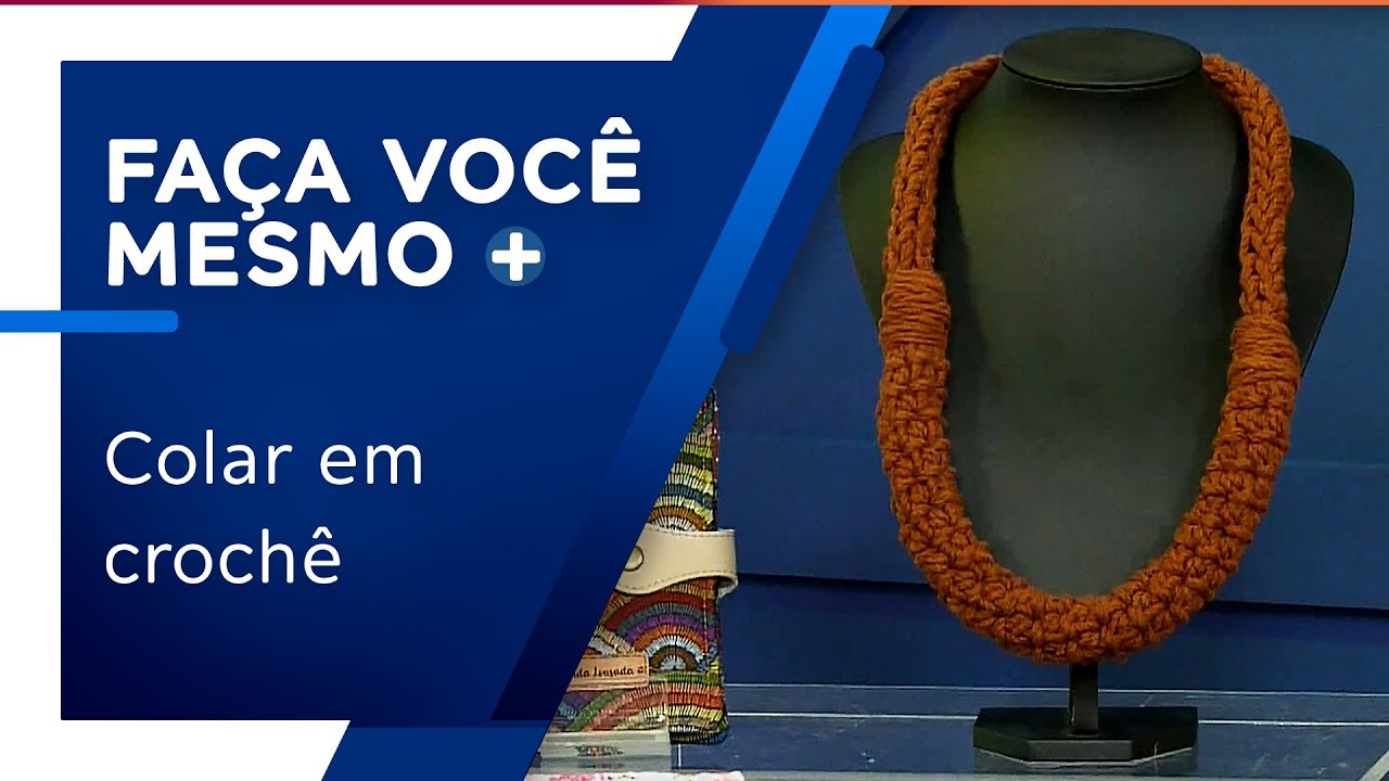 Colar em crochê por Liz Santiago