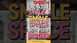 Style Small Spaces to Look Bigger | Smart, Modern & Space-Enhancing Ideas (2026) #shorts #design