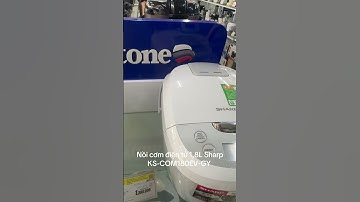 Nồi cơm điện tử 1,8L Sharp KS-COM180EV-GY #mediamart