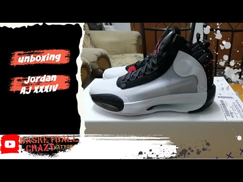 Unboxing Jordan AJ XXXIV | White/Orbit 