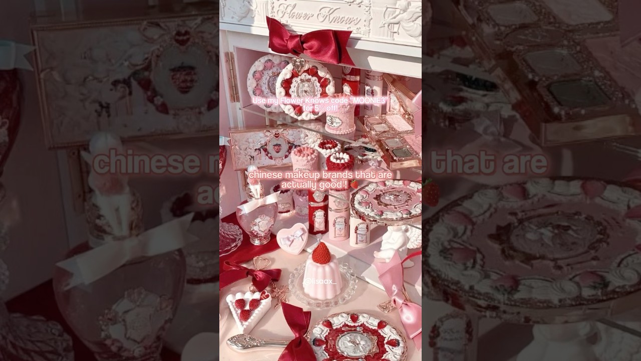 chinese makeup brands that are actually good !🍓 use my flower knows code “MOONIE3” ❣️