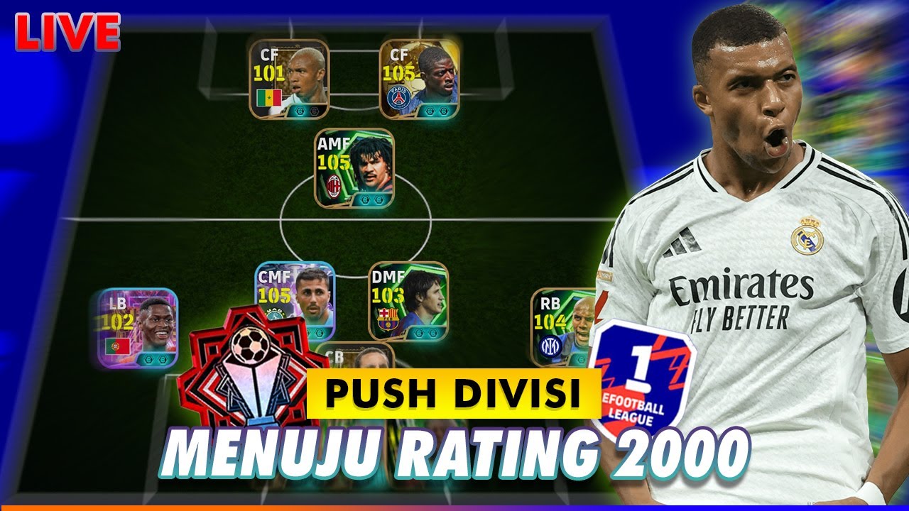 PUSH DIVISI 1 MENUJU RATING 2000 🔥EFOOTBALL MOBILE 2026