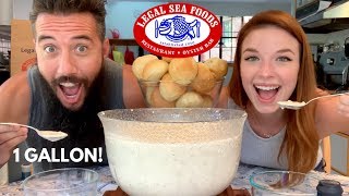 1 GALLON of CLAM CHOWDER Mukbang!!