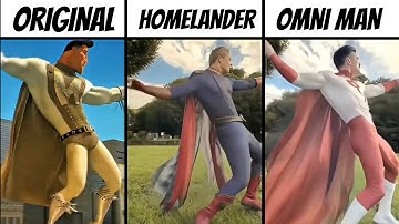 Metro Man Edit Original vs Homelander vs Omni Man