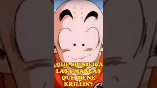 ¿QUE SIGNIFICA LAS SEIS MARCAS EN LA FRENTE DE KRILLIN shorts  dragonball anime manga goku