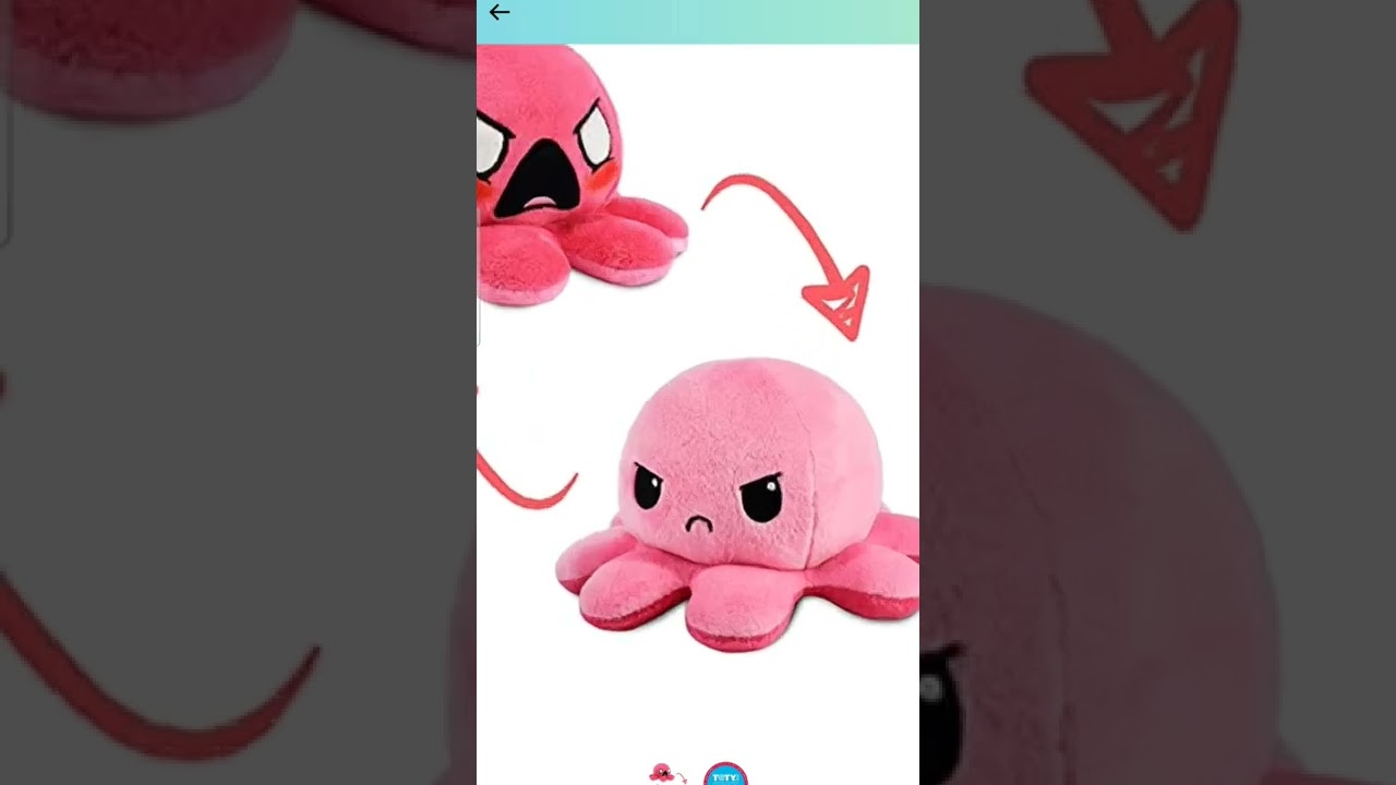 TeeTurtle | The Moody Reversible Octopus Plushie