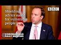 Coronavirus: Shielding rules to be relaxed in England - Covid-19 Government Briefing 🔴 BBC