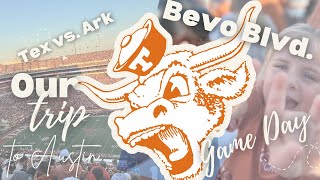Texas Longhorns vs Arkansas - UT Austin Game Day Vlog | Arch Manning &amp; Bevo Blvd