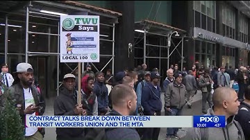 Contract talks break down between transit workers and the MTA